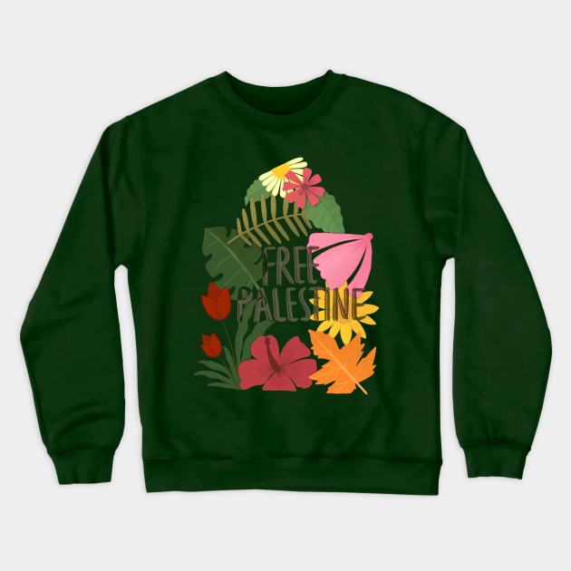 free Palestine T_T Crewneck Sweatshirt by Karyavna